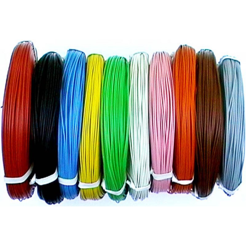 10 Meter Kabel Ring PVC Litze 0,05 mm² 10 Farben freie Farbwahl 1m/0,195€ 
