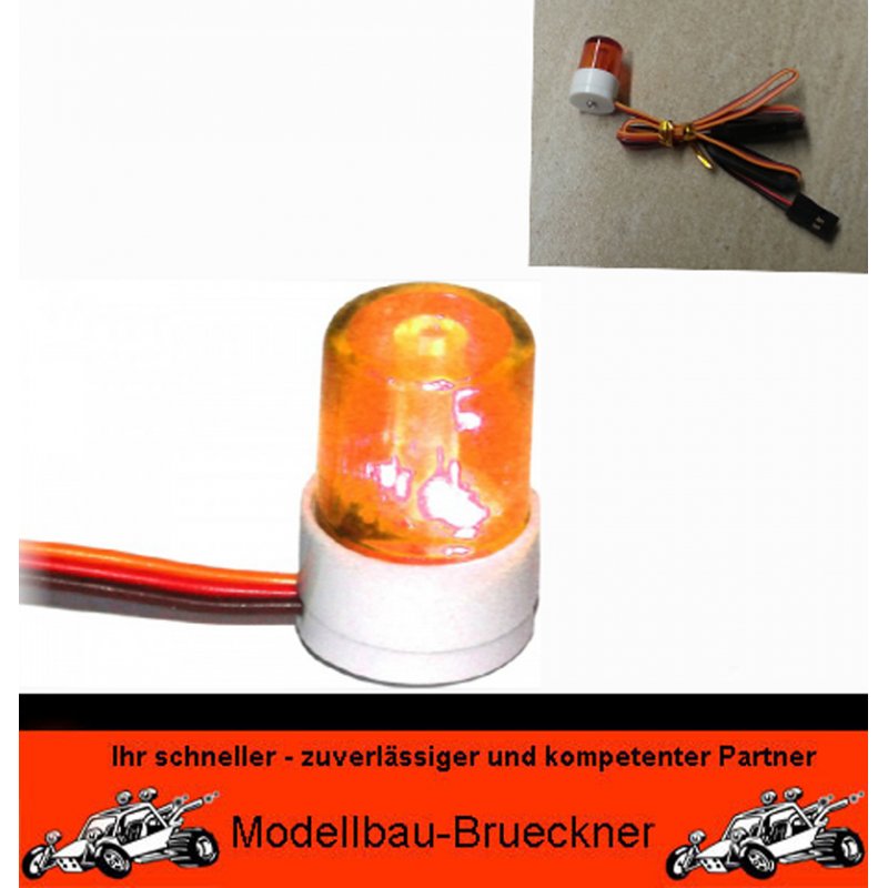  Beleuchtung RC Car - LEDs & Zubehör Modellbau Sounds  Blitzlicht - BLINKLICHT Beleuchtung orange BLINKEND für RC CARs