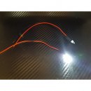 1 Stck LED 2 mm WEISS 4,8 - 12 Volt fertig verltet...