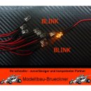 10 BLINK LED 5 mm GELB/ORANGE 6 -12 Volt fertig verltet Beleuchtung RC-CAR FG Carson HPI Hurrax 