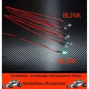 10 BLINK LED 3 mm GRN 6 - 12 Volt fertig verltet...