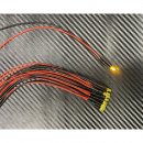 10x LED 3mm GELB gefrbt 6 - 12 Volt fertig verltet...