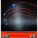 4 Stck LED 5 mm BLAU 6 Volt fertig verltet Beleuchtung...