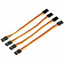 4x Servo Patch Kabel 10cm Patchkabel fr GYRO HERO MK JR Stecker -> Stecker