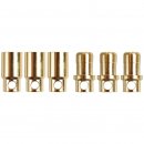8 mm Goldkontakt 3 Paar Stecker & Buchse Losi e-Flite...