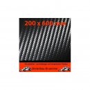 Carbon Look Folie 200x600 mm 3D Carbonfolie schwarz...