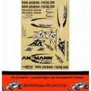 Dekorbogen Sticker Aufkleber von Ansmann Racing schwarz...