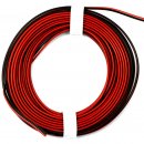 10 Meter Kabel PVC Litze 2 x 0,25 qmm rot/schwarz LED´s...