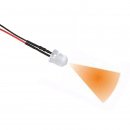 LED 10 mm ORANGE glasklar 4,8 - 12 Volt fertig verltet...