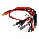 Multiladekabel Ladekabel Sender JR Futaba DEAN T-Plug Tamiya UNI Bananenstecker