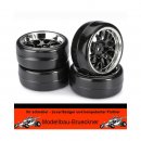 Rderset Drift LP Wabe Profil B Felgen schwarz/chrom 1:10...