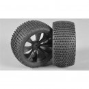 Truggy-Pin 185 - M / OR-Reifen, verklebt, schwarz, 2St.