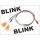 2 Stck LED 3 mm ORANGE BLINKEND 5 - 10 Volt fertig verltet BEC Stecker Beleuchtung Auto Boot Heli