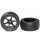 Reifen On-Road 1/10 Buggy montiert auf schwarzer Felge 12mm hex 