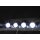 Suchscheinwerfer Set Chrome / Schwarz inkl. LED Jeep RC-Car Killerbody KB48510