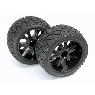 1:10 Buggy / Truggy Onroad Reifen komplett schwarz (2) Rder 2500014