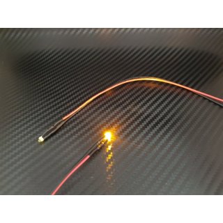 1 Stck LED 1,8 mm GELB 4,8 - 12 Volt fertig verltet Beleuchtung Car Boot Flugzeug Heli