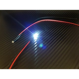 1 Stck LED 1,8 mm KALT-WEI 4,8 - 12 Volt fertig verltet Beleuchtung Car Boot Flugzeug Heli