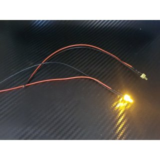 1 Stck LED 2 mm GELB 4,8 - 12 Volt fertig verltet Beleuchtung Auto Flugzeug Boot