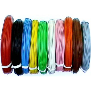 1x 10 Meter Kabel Ring PVC Litze 0,055 mm Beleuchtung Eisenbahn Modellbau
