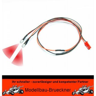2 Stck LED 3 mm rot 5 - 10 Volt fertig verltet BEC Stecker Beleuchtung Boot