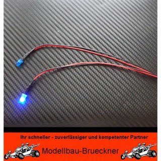2 Stck LED 5 mm BLAU 4,8 - 12 Volt fertig verltet Beleuchtung Rcklichter FG Carson Hurrax