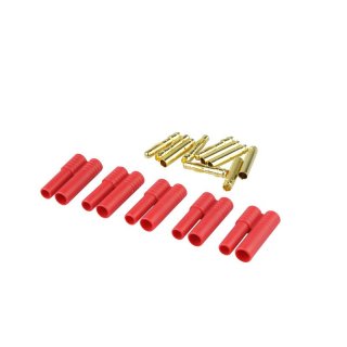 4 mm Goldkontakt 5 Stck Stecker & Buchse mit Gehuse Losi e-Flite Parkzone Lipo Akku 