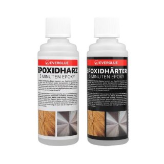 5 Minuten Epoxi Harz + Hrter 2 x 100g Epoxi Epoxidharz Klebstoff Kleber