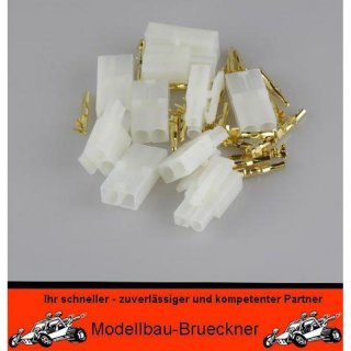 5 x Tamiya Stecker + Buchse gro LiPo Akku NiMH NiCd vergoldete Kontakte Set 