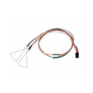 LED 3mm -  dauer-leuchtend - Wei - JR-Stecker