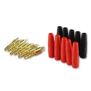 5x Gold Bananen Stecker Ladekabel Ladestecker Yuki FG Hurrax Jamara MPX MCD CF