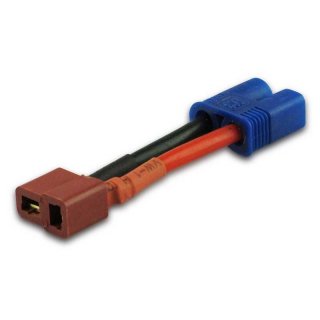 Adapter DEAN Hochstrom T-Plug Deans Buchse <=> E-flite EC3 Stecker Parkzone Lipo Akku