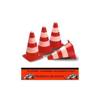 Begrenzungshtchen Pylonen Pylone 1/2 orange/wei 3 Stck