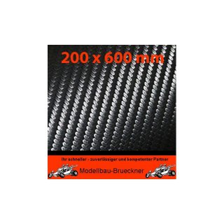 Carbon Look Folie 200x600 mm 3D Carbonfolie schwarz Dekorbogen Sticker Aufkleber fr Karosserie Senderkoffer