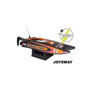JOYSWAY Rennboot Boot RTR Magic Cat V5 LiFe Akku & USB/12V Ladegert JOY8108V5