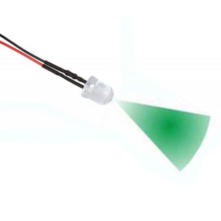 LED 10 mm GRN glasklar 4,8 - 12 Volt fertig verltet Beleuchtung fr Ihr RC-CAR Boot
