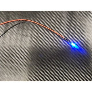LED 5 mm BLAU glasklar 6 - 12 Volt fertig verltet Beleuchtung Auto Polizei THW