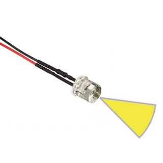 LED 5 mm GELB FLAT TOP 6-12 Volt Modellbau Flugzeug RC-Car Auto Boot Beleuchtung