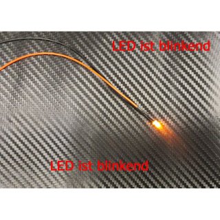 LED 5mm ORANGE gefrbt BLINKEND 6-12V Pannenfahrzeug Straenschild Baustelle