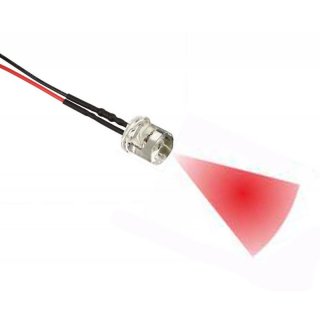 LED 5mm ROT glasklar FLAT TOP 6-12 Volt Beleuchtung RC Car Auto Boot Flugzeug