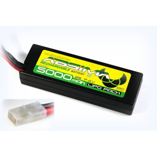 LiPo Akku 5000 mAh 2S 7,4 Volt 25C Tamiya-Plug RC Car Brsten-Motor/Regler Kombi