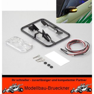 Lichtset 1/10 TC/Drift Scale LED Rck-Spiegel mit LED RC-Car Killerbody KB48357