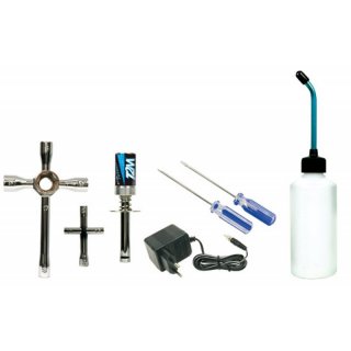 Nitro Starter Set Vorglhstecker / Vorglhakku Zndkerzenschlssel Tankflasche