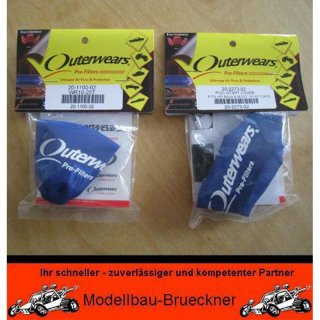 Outerwears Feinfilter fr den Luftfilter / Seilzugstarter Set BLAU
