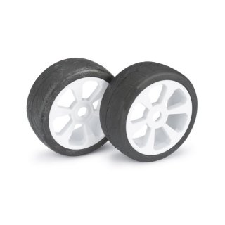 Rderset Buggy 6-Speichen / Street Felge wei 1:8 Rder Reifen 2530007