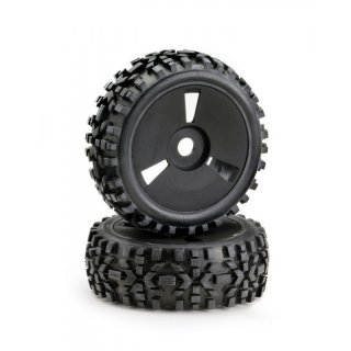 Rderset Buggy Disc Dirt schwarz 1:8 RC-Car Rad Rder Reifen Absima #2520018