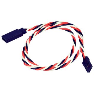 Servoverlngerungskabel verdrillt 45 cm JR UNI Stecker Buchse Graupner Servo Kabel