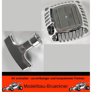 Startergriff Startergehuse Seilzugstarter verchromt Zenoah Motor FG 
