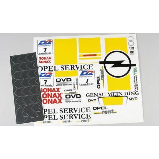 Team-Aufkleber Opel V8 Opel-Service, Set