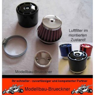 Tuning Luftfilter Set schwarz FG Marder Monster Truck Carson Zenoah CY Motor